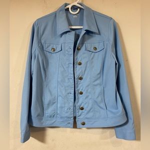 Allison Daley Knit Jacket, Blue, S